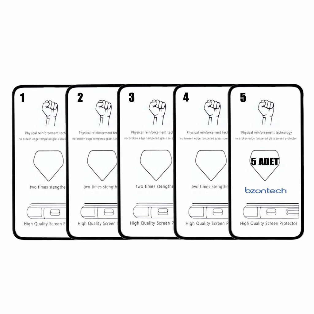 Bzontech Poco x3 Pro ile Uyumlu Ekran Koruyucu Tam Kaplayan 5li Set Bzontech Poco x3 Pro ile Uyumlu Ekran Koruyucu Tam Kaplayan 5li Set