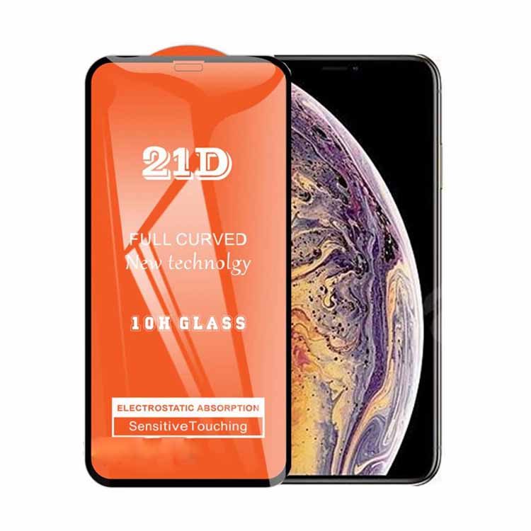 iPhone Xs Max Ekran Koruyucu 21D Tam Kaplayan Kavisli iPhone Xs Max Ekran Koruyucu 21D Tam Kaplayan Kavisli
