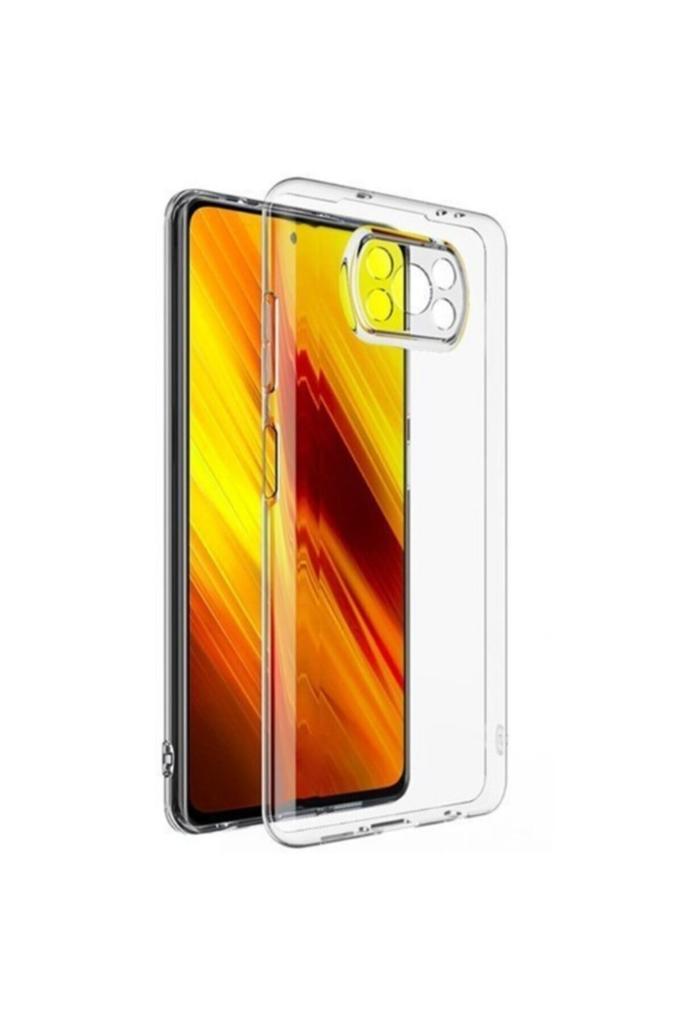 Poco X3 Pro Kılıf Şeffaf Silikon Kamera Korumalı 3D Poco X3 Pro Kılıf Şeffaf Silikon Kamera Korumalı 3D