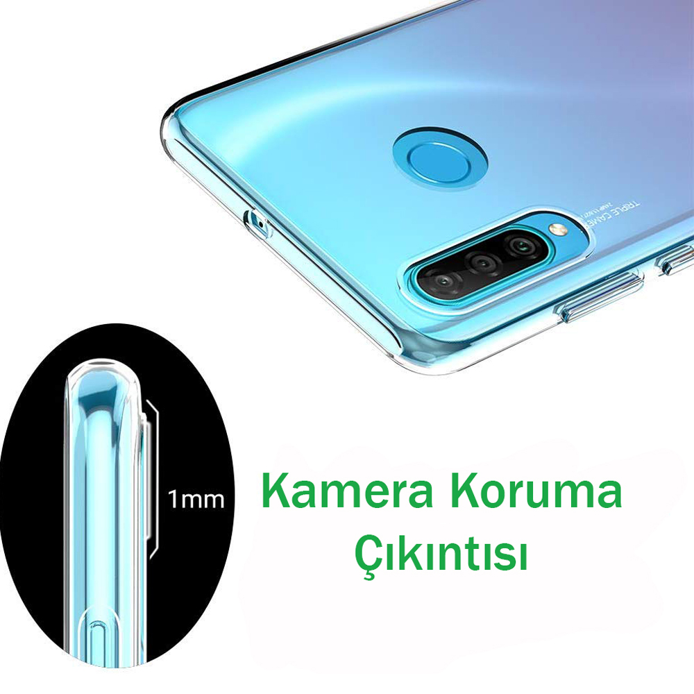 Samsung A10 Kılıf Şeffaf Silikon Kamera Korumalı 3D Samsung A10 Kılıf Şeffaf Silikon Kamera Korumalı 3D