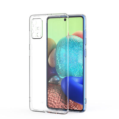 Samsung A51 Kılıf Şeffaf Silikon Kamera Korumalı 3D Samsung A51 Kılıf Şeffaf Silikon Kamera Korumalı 3D