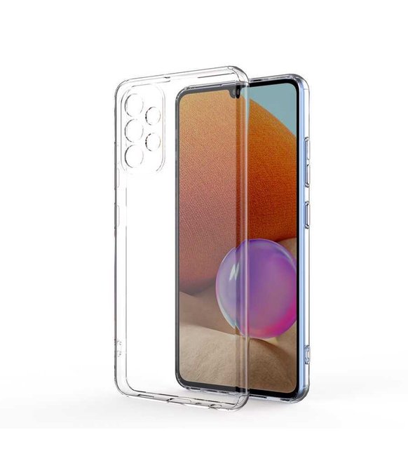 Samsung Galaxy A32 4G Kılıf Şeffaf Silikon Kamera Korumalı 3D Samsung Galaxy A32 4G Kılıf Şeffaf Silikon Kamera Korumalı 3D