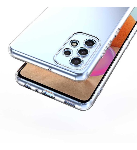 Samsung Galaxy A32 4G Kılıf Şeffaf Silikon Kamera Korumalı 3D Samsung Galaxy A32 4G Kılıf Şeffaf Silikon Kamera Korumalı 3D