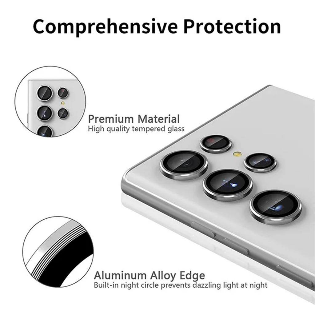 Samsung S23 Ultra Kamera Koruyucu Silver Samsung S23 Ultra Kamera Koruyucu Silver
