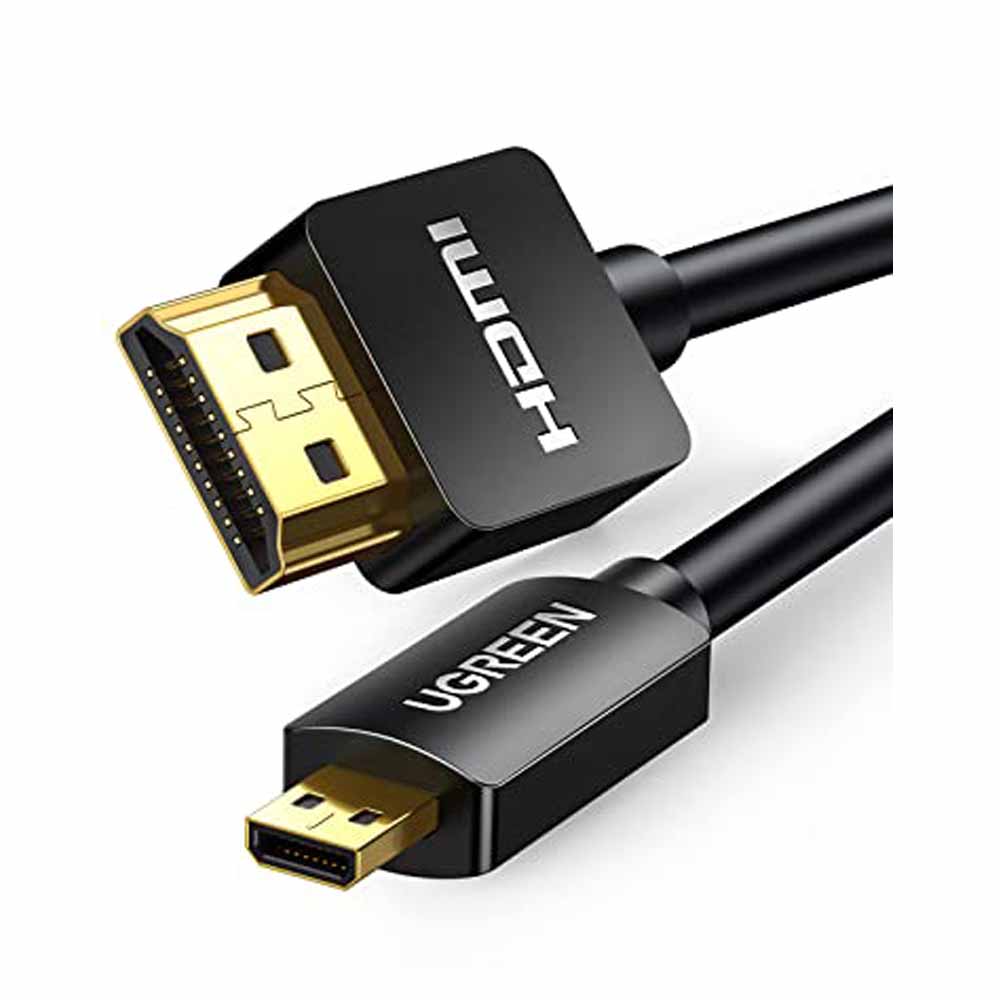 Ugreen 40507 Micro HDMI To HDMI Görüntü Aktarım Kablosu 2M Ugreen 40507 Micro HDMI To HDMI Görüntü Aktarım Kablosu 2M