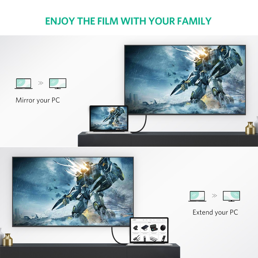 Ugreen Hdmi Kablo 90° Derece Slim Kablo 4K Ultra HD 3m Ugreen Hdmi Kablo 90° Derece Slim Kablo 4K Ultra HD 3m