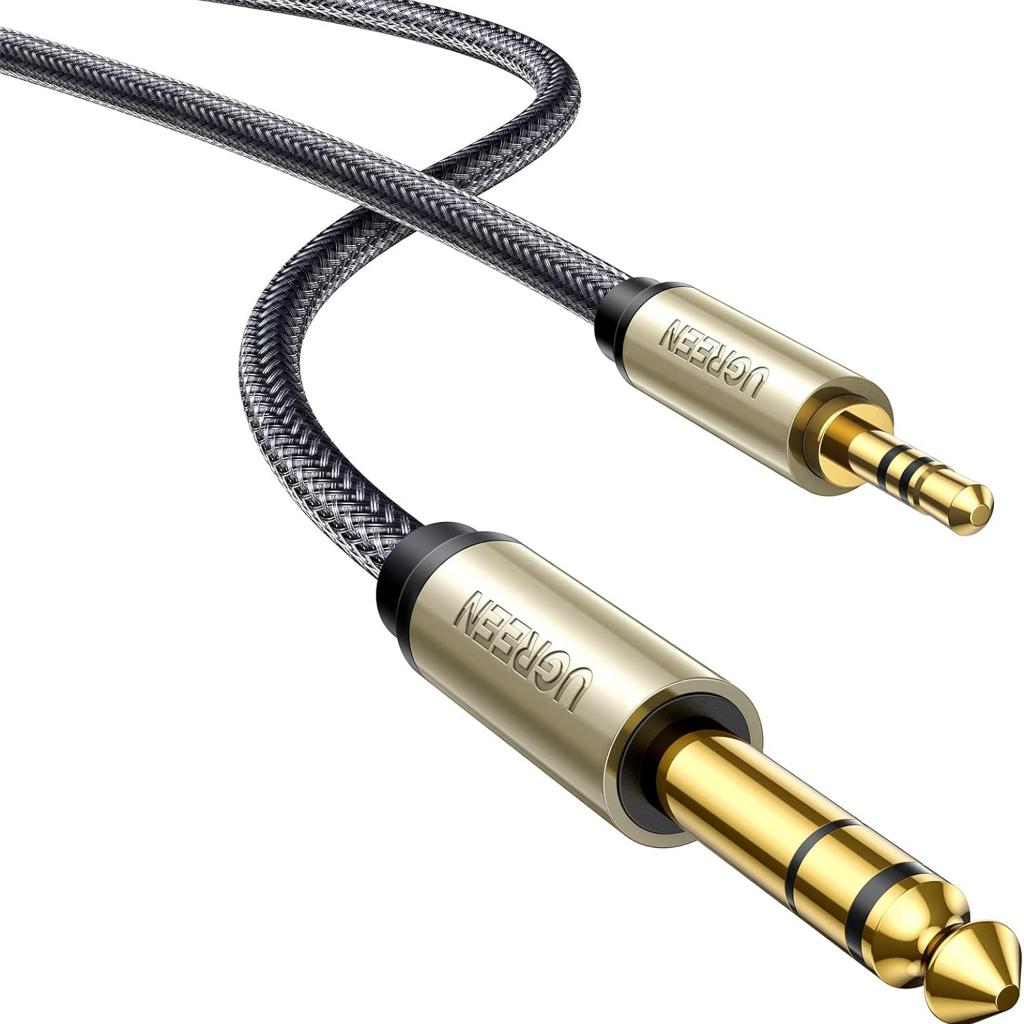 Ugreen 3.5 a 6.5 Çevirici Amplifikatör CD Çalar Hoparlör Gold 1 Metre Ugreen 3.5 a 6.5 Çevirici Amplifikatör CD Çalar Hoparlör Gold 1 Metre