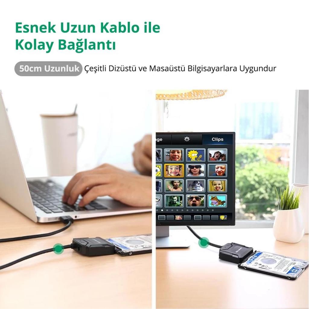 Ugreen Usb 3.0 Sata Iıı Dönüştürücü Adaptör Ugreen Usb 3.0 Sata Iıı Dönüştürücü Adaptör