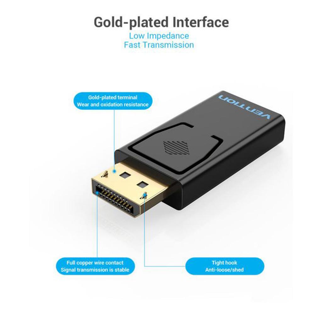 Vention Displayport to Hdmi Dönüştürücü Çevirici Adaptör Vention Displayport to Hdmi Dönüştürücü Çevirici Adaptör