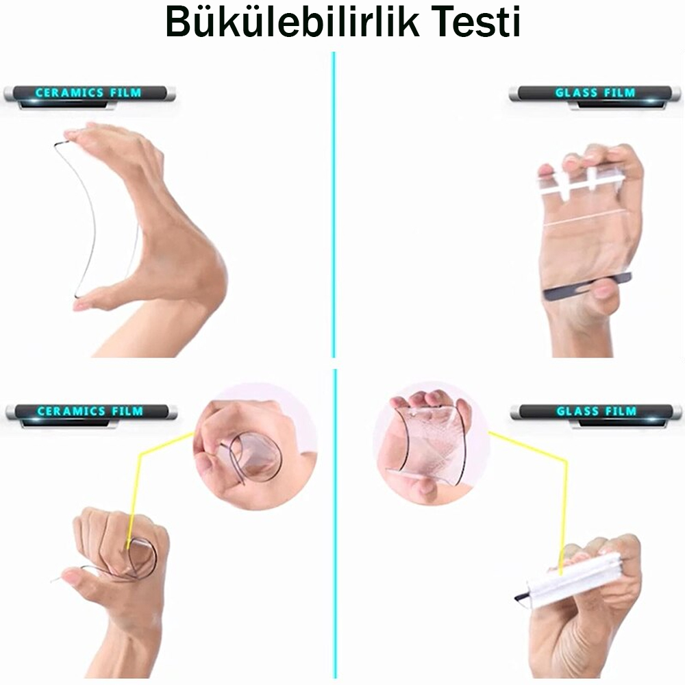 Xiaomi Poco F5 Pro Kırılmaz Cam 9D Seramik Nano Ekran Koruyucu Xiaomi Poco F5 Pro Kırılmaz Cam 9D Seramik Nano Ekran Koruyucu